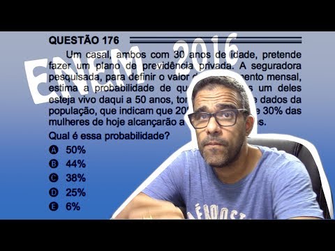 ENEM - 2016 (QUESTÃO 176 - PROVA AMARELA) Segunda aplicação