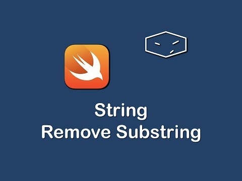 string remove substring in swift 3