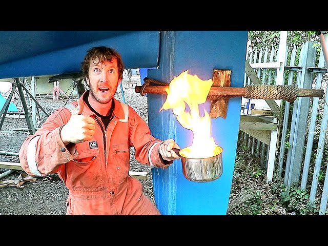 Fixing a Stuck Rudder with Fire! | ⛵ Sailing Britaly ⛵