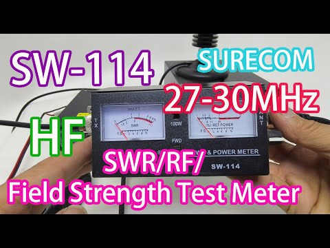 SURECOM SW-114 27-30MHz HF SWR/RF/Field Strength Test Meter