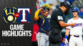 Brewers vs. Rangers Game Highlights (9/8/25) | MLB Highlights