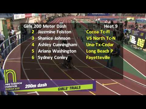 Girls 200m Heat 8 - New Balance Indoor Nationals 2012