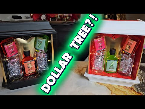 I Built an Elegant Mini Bar Using Dollar Tree Items