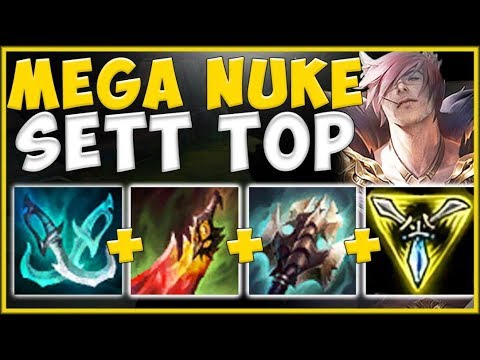 JUST HOW ABSURD CAN FULL AD NUCLEAR SETT REALLY BE?? SETT SEASON 10 TOP GAMEPLAY! League of Legends