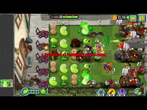 Plants vs Zombies 2 gameplay - Piñata Party - 4th January 2021
