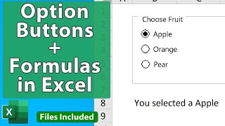 Option Buttons with Formulas in Excel