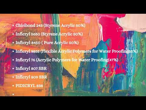 Inficry 8450 Binder ( Pure Acrylic Emulsion )