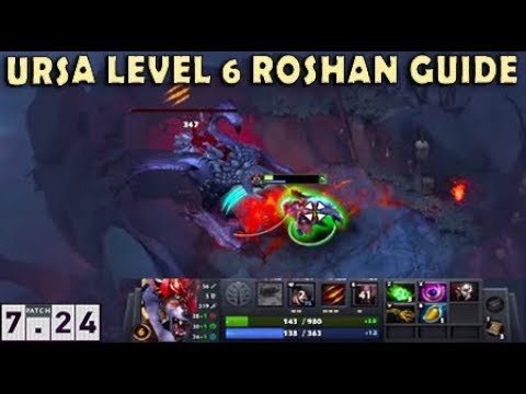 How to level 6 Roshan in Dota 2 - Dota Patch 7.31 New Meta - Ursa Guide 2021