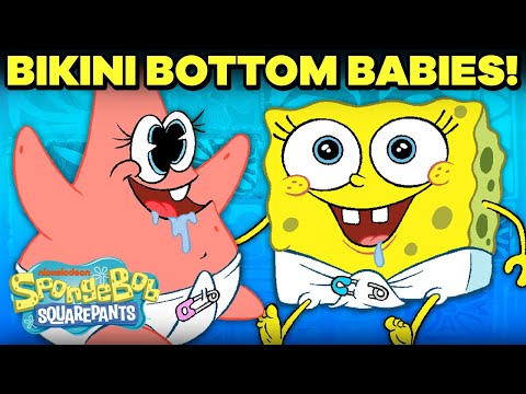 12 Cutest Babies in Bikini Bottom! 🍼👶 | SpongeBob