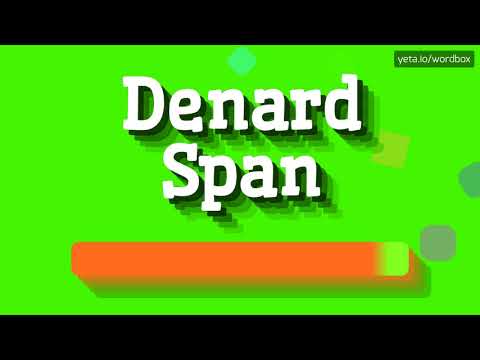 HOW PRONOUNCE DENARD SPAN! (BEST QUALITY VOICES)