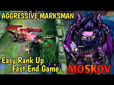 Moskov Aggressive Easy Rank Up Fast End Game || Build Top 1 Global Moskov || Moskov Best Build 2022