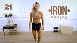 IRON Series 30 Min Dumbbell Leg Day Workout - Stepups | 21