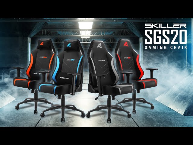 Chaise de jeu Sharkoon Skiller SGS20 grise video