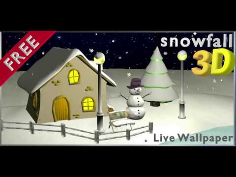 Snowfall 3D - Live Wallpaper Video