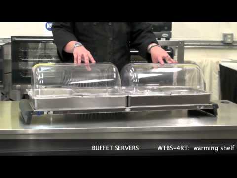 Cadco WTBS-3N-HD Countertop Triple Buffet Server w/ Rolltop Lid, 20-1/2" X 14" Warming Zone 4 image