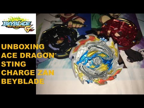 BEYBLADE UNBOXING: TAKARA TOMY'S ACE DRAGON STING CHARGE ZAN BEYBLADE
