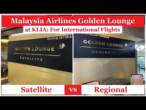 Malaysia Airlines Golden Lounge - Satélite vs Regional, KLIA - Classe Executiva - Para onde ir?