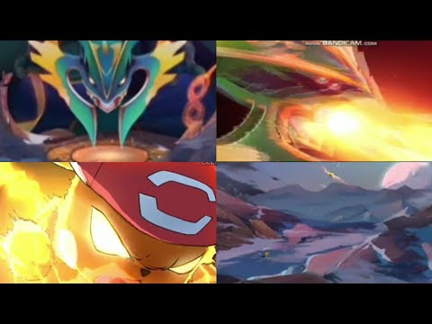 Ultimate Skill Animation : Ash Pikachu & Mega Rayquaza (SS) - Pocket Awakening