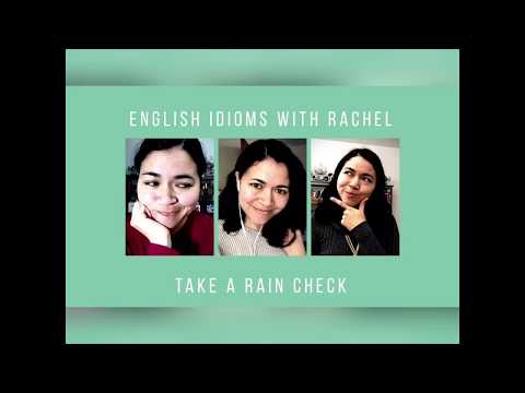 English Idioms: Take a Rain Check