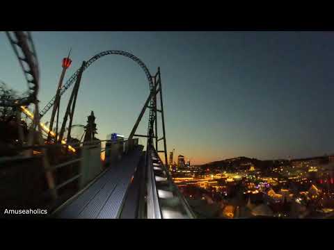 Helix Rollercoaster 4K Front Row On Ride POV | Liseberg | Amuseaholics