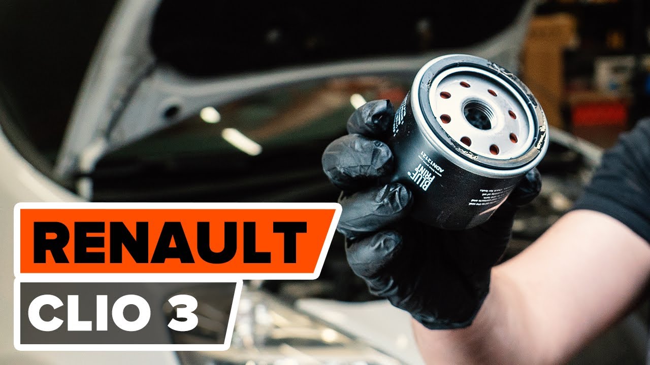 Comment changer : huile moteur et filtre huile sur Renault Clio 3 - Guide de remplacement