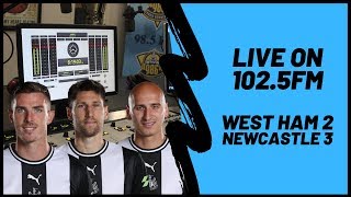 Live on air | West Ham 2-3 Newcastle United