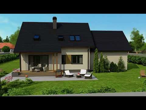 Z92 GL2 - Gotowy projekt domu z poddaszem użytkowym we współczesnym stylu do 170 m2