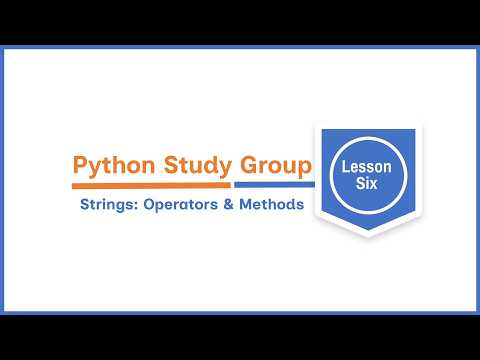 Lesson 6 Python String Ops