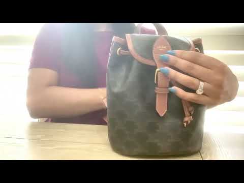What Fits in my Celine Mini Backpack #triomphe  #canvas #celine #calfskin