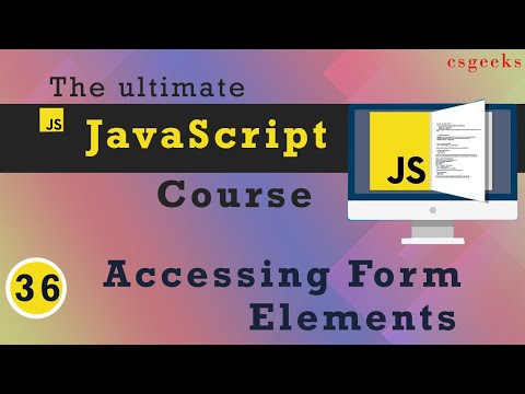 JavaScript Tutorial 36 Accessing Form Elements