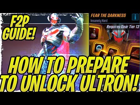 Ultron Farming Guide! How to Prepare for Fear the Darkness as a Beginner/F2P | Marvel Strike Force