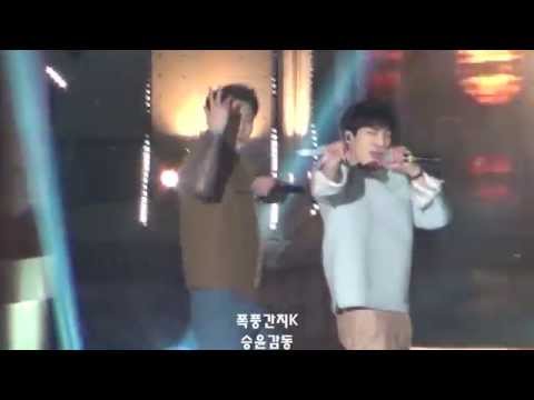 141221 가요대전 WINNER Moves Like Jagger (focus KangSeungYoon)