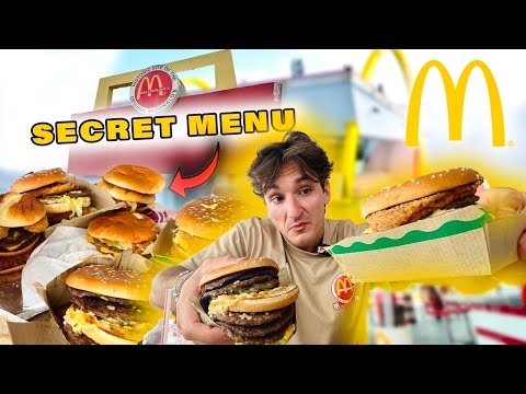 MANGIO TUTTO IL MENÙ SEGRETO NEL PRIMO MCDONALD'S AL MONDO