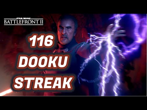 Star Wars Battlefront 2 - 116 Count Dooku Gameplay/Killstreak
