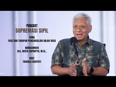 PODCAST SUPREMASI SIPIL: DIBALIK BARIKADE, MEMAHAMI FASE DAN TAHAPAN PENGENDALIAN AKSI UNJUK RASA