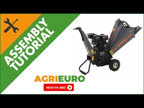 Wortex D200 L petrol garden shredder - Loncin petrol engine - chipper shredder - Assembly tutorial