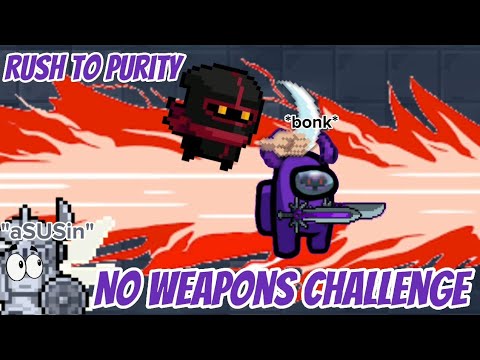 Defeating Sir Violet Using No Weapons - Soul Knight Rush to Purity Badass
