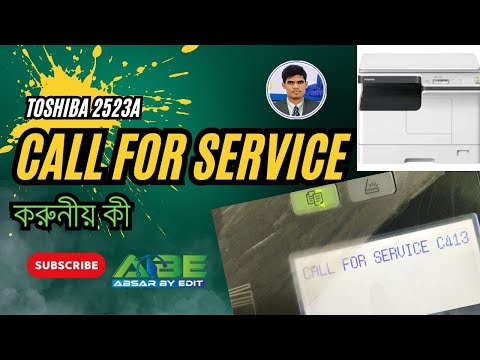 call for service c413 toshiba 2523a/2523ad (#c413 #c415)