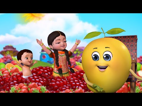 తీపి పండ్ల పాట - Fruits Song with Chinnu and Chitti | Telugu Rhymes for Children | Infobells