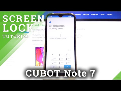 How to Set Up Screen Lock in CUBOT Note 7 – Manage Screen Lock