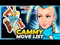 CAMMY WHITE MOVE LIST Capcom Vs SNK 2 Mark Of The Millenium 2001 CVS2