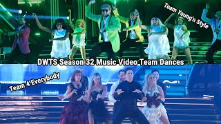 DWTS Season 32 Music Video Night Team Dances