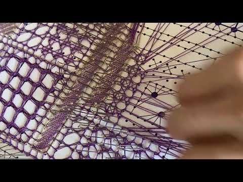 Pañuelo Gigante - Punto de la virgen medio punto - Raquel M Adsuar Bolillotuber