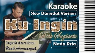 Download lagu Ku Ingin Karaoke Nada Cowok | Rita Sugiarto | Slow Dangdut Version | SiKeCe | Lirik mp3