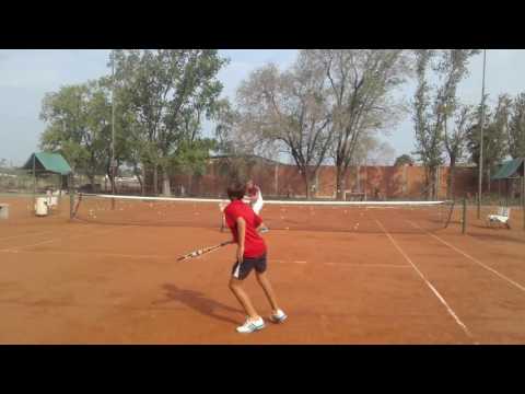 Agu Mastri entrenando con Cacho Coria en Venado....