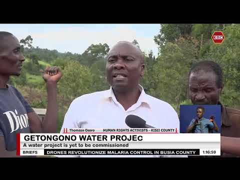 Getongono water project : Gucha residents  struggle to access safe water