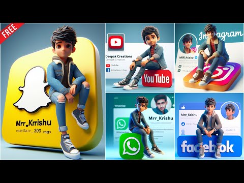 How to create 3D AI Social media Images | Bing image creator tutorial FREE | Ai Portraits Trend 2024