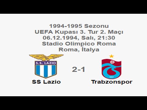 SS Lazio 2-1 Trabzonspor 06.12.1994 - 1994-1995 UEFA Cup 3rd Round 2nd Leg + B&PM Comments