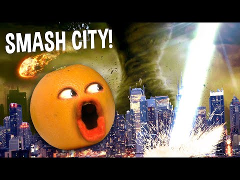 I destroyed the city with SPACE LASERS and TORNADOES!!! | Smash City