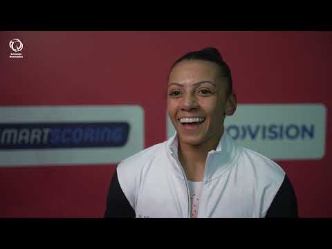 Becky DOWNIE (GBR) - Interview after podium training